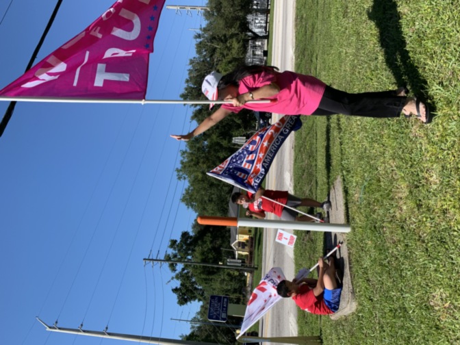 Trump flag rally at Leesburg, 05-01-2020