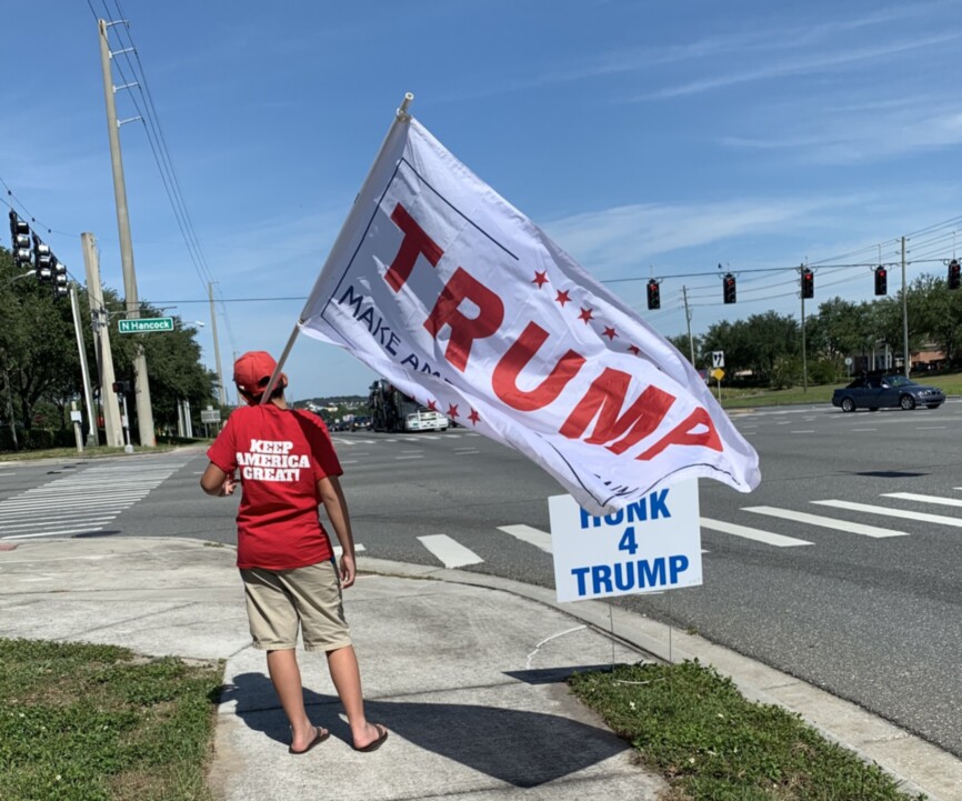 Trump flag rally at Clermont, 05-07-2020