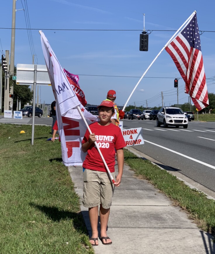 Trump flag rally at Clermont, 05-07-2020