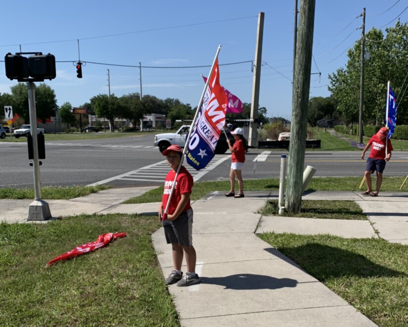 Trump flag rally at Eustis, 05-08-2020