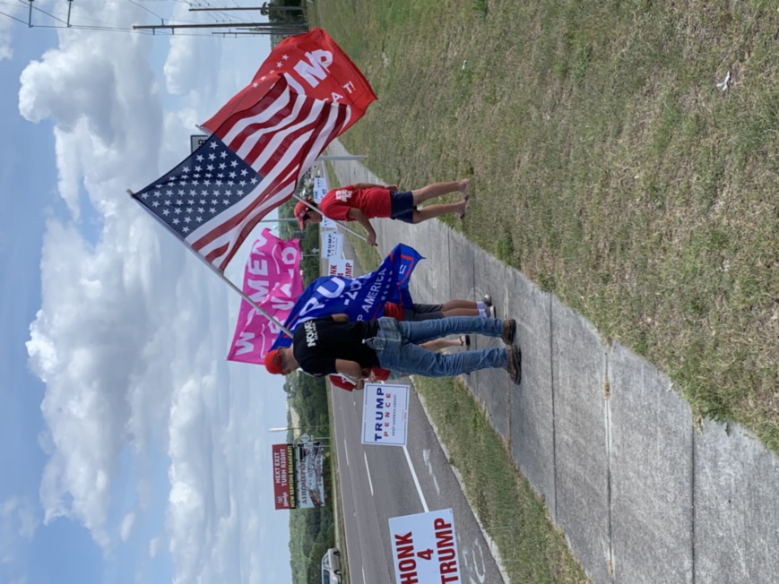 Trump flag rally at Minneola, 05-14-2020