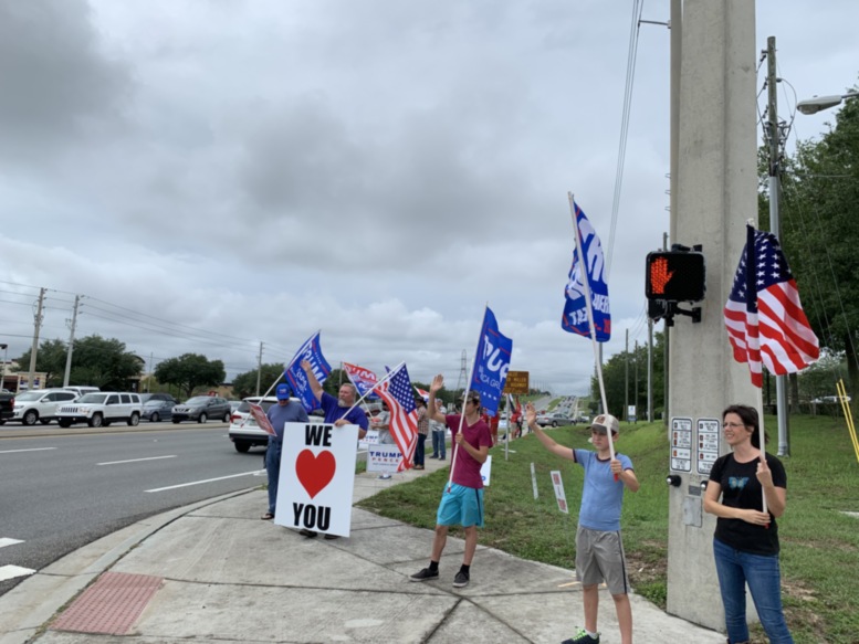 Trump flag rally at Clermont, 06-04-2020