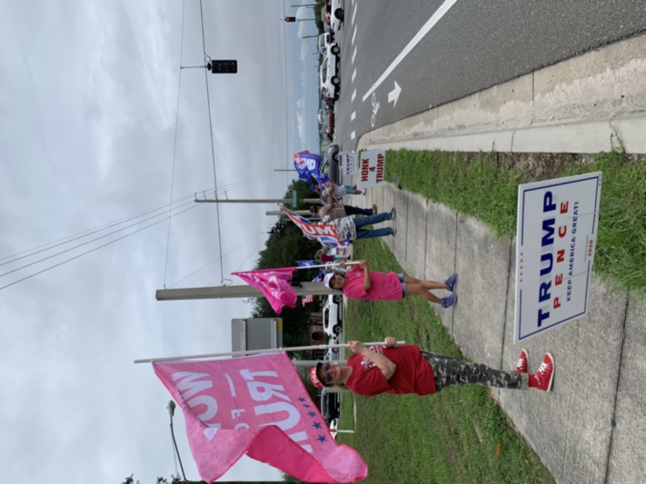 Trump flag rally at Clermont, 06-04-2020