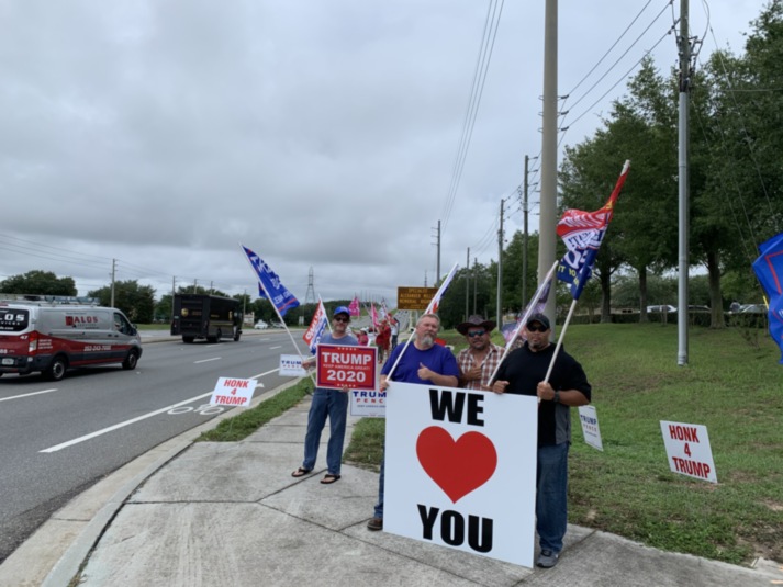 Trump flag rally at Clermont, 06-04-2020