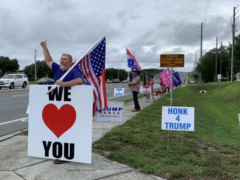 Trump flag rally at Clermont, 06-04-2020