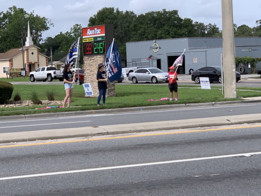 Trump flag rally at Groveland, 06-13-2020