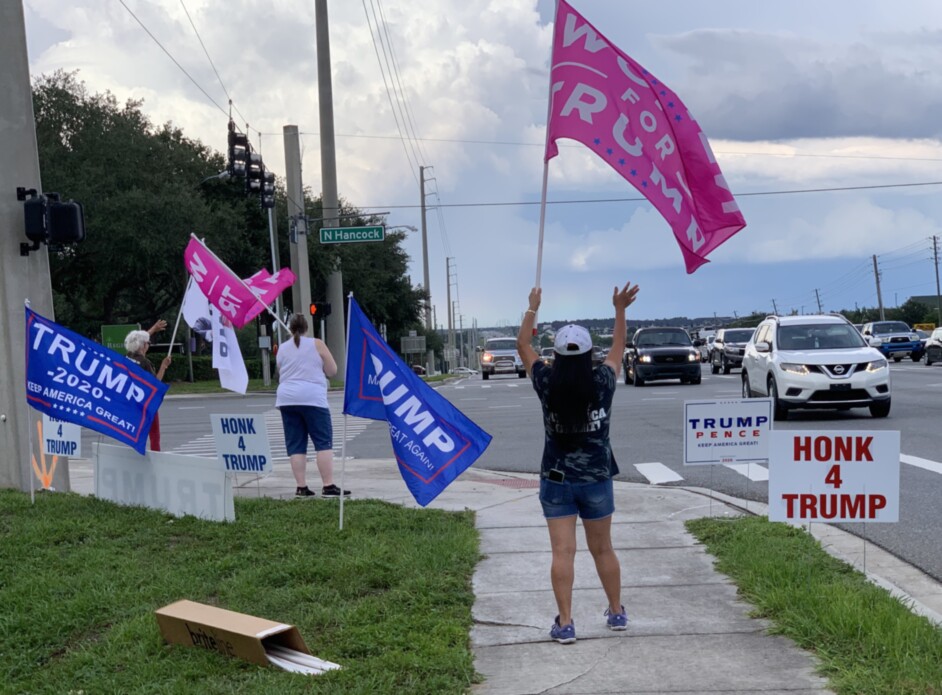 Trump flag rally at Clermont, 06-18-2020