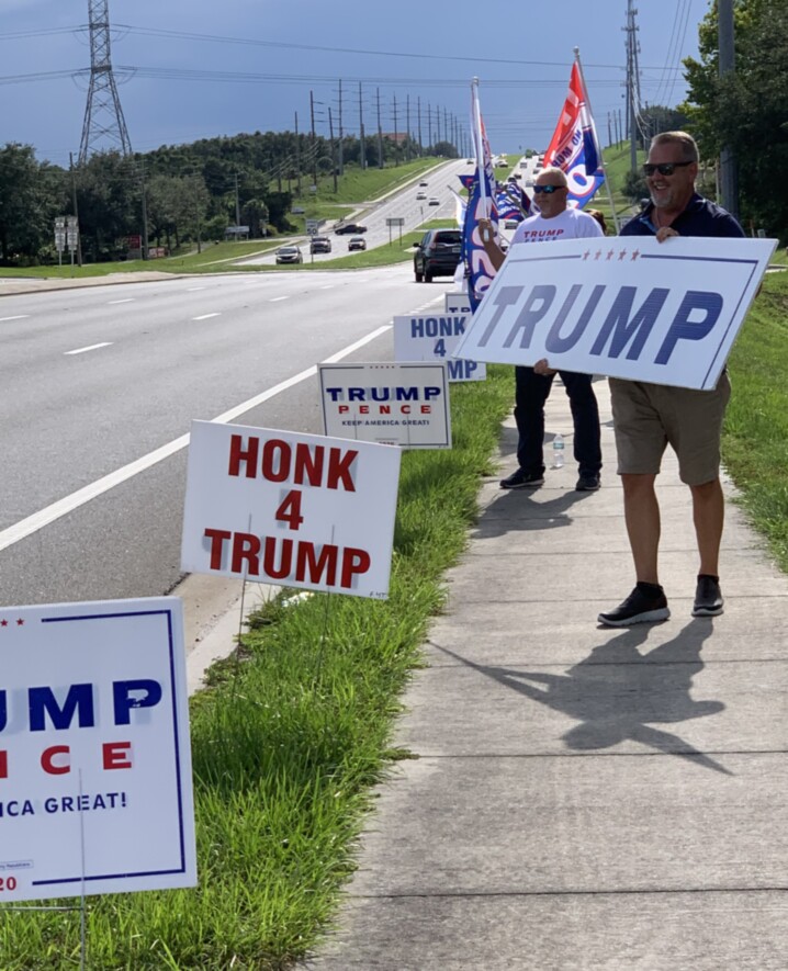 Trump flag rally at Clermont, 06-18-2020