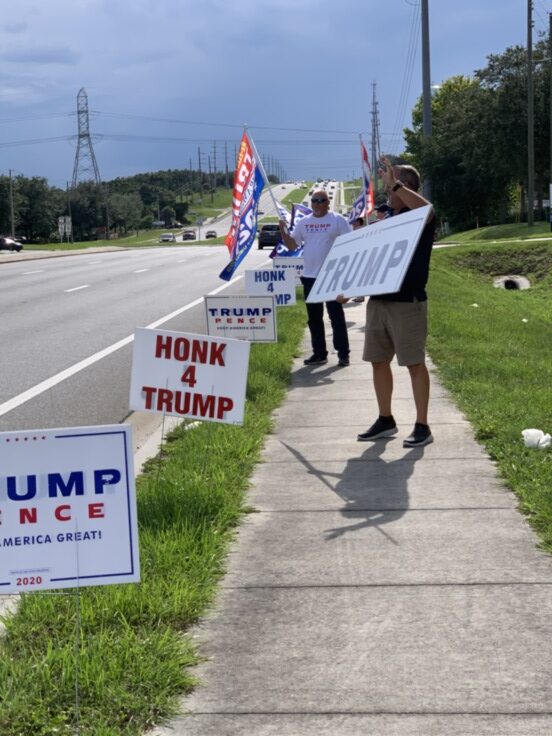 Trump flag rally at Clermont, 06-18-2020