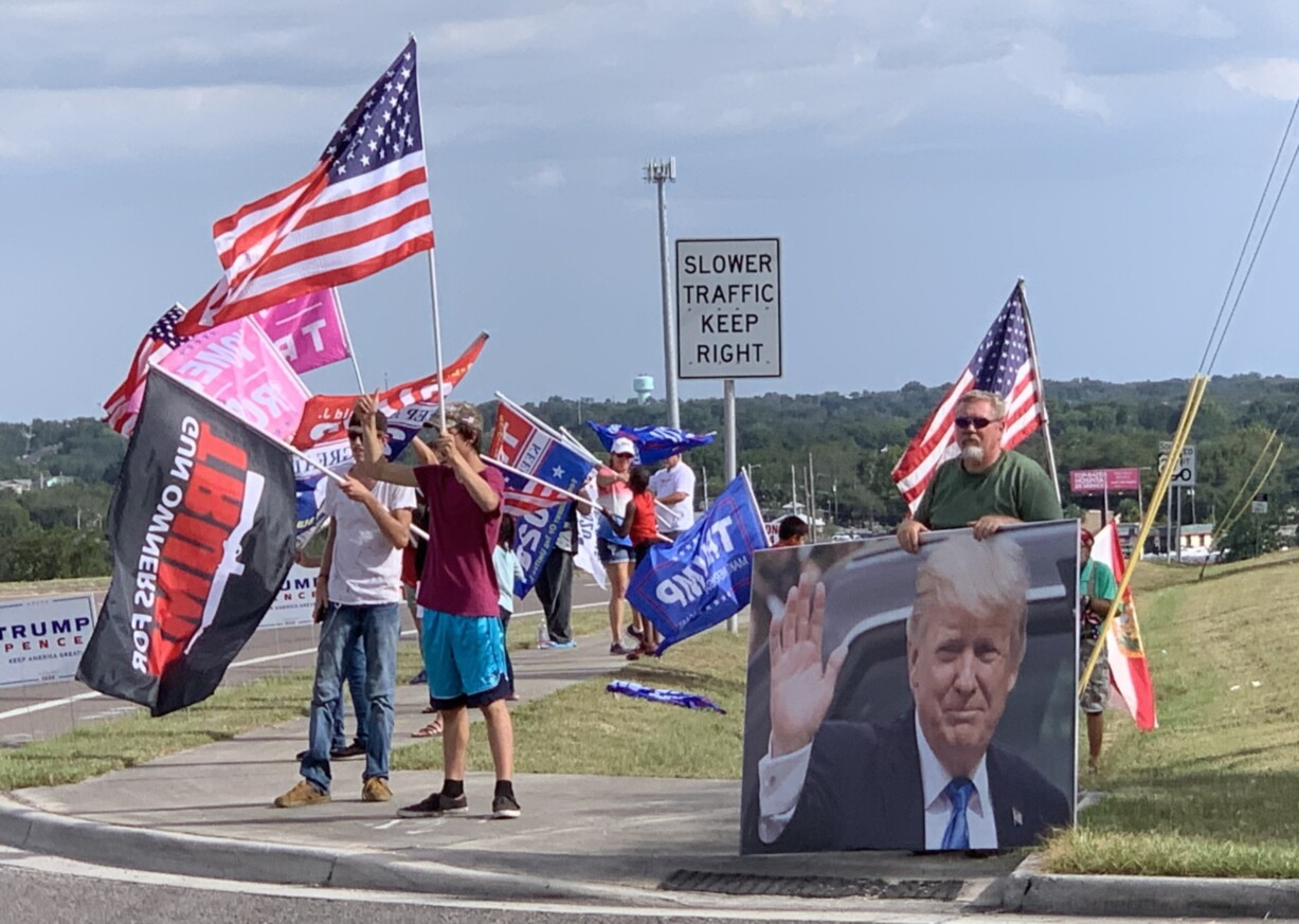 Trump flag rally at Minneola, 06-25-2020