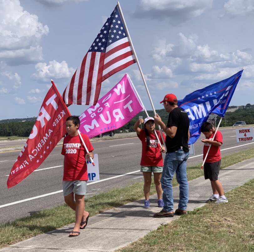 Trump flag rally at Minneola, 06-25-2020