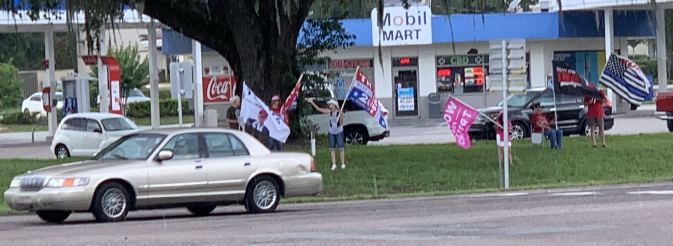 Trump flag rally at Leesburg, 07-10-2020