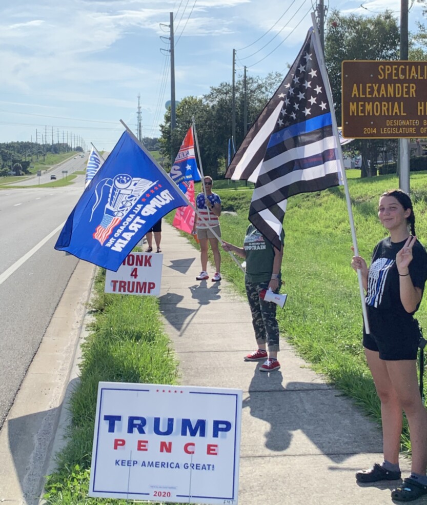 Trump flag rally at Clermont, 07-16-2020