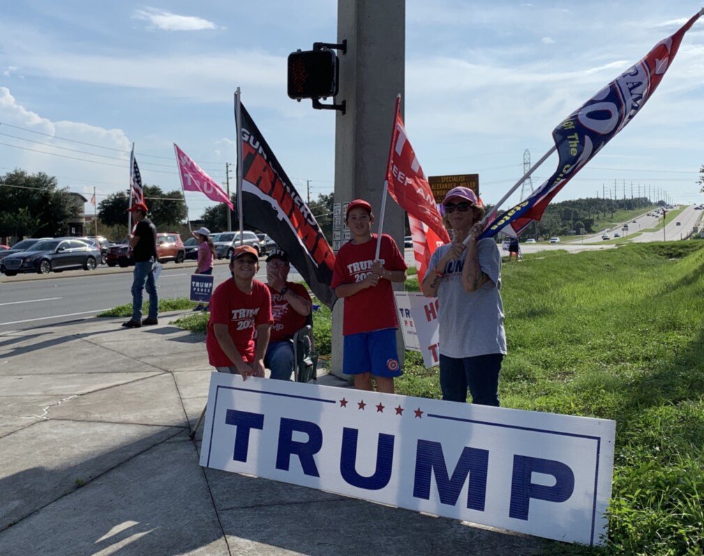 Trump flag rally at Clermont, 07-16-2020