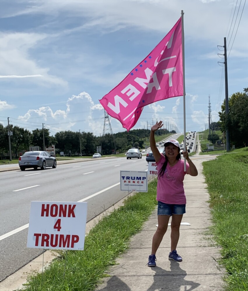 Trump flag rally at Clermont, 07-16-2020