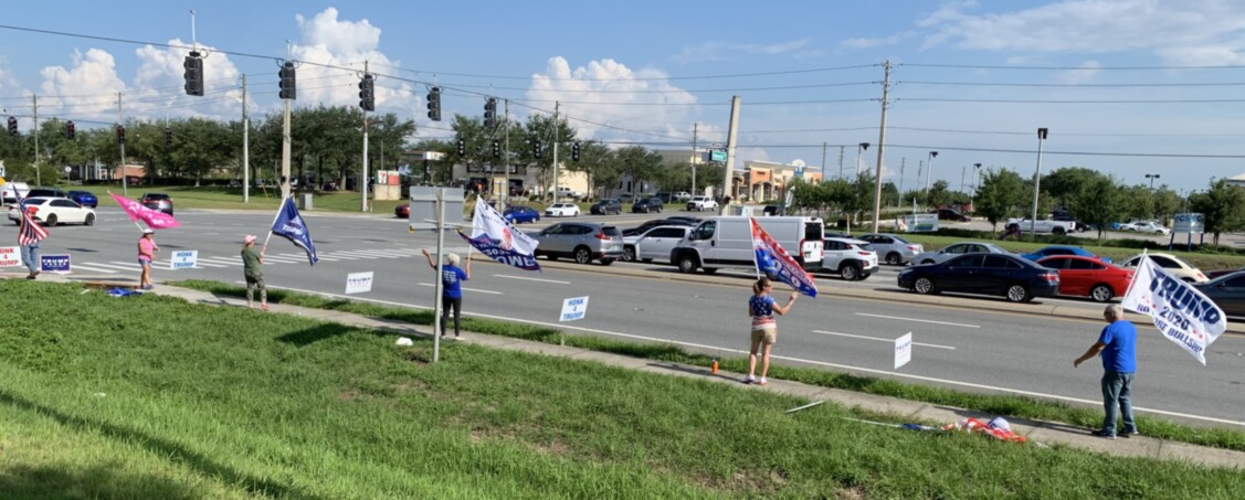 Trump flag rally at Clermont, 07-16-2020