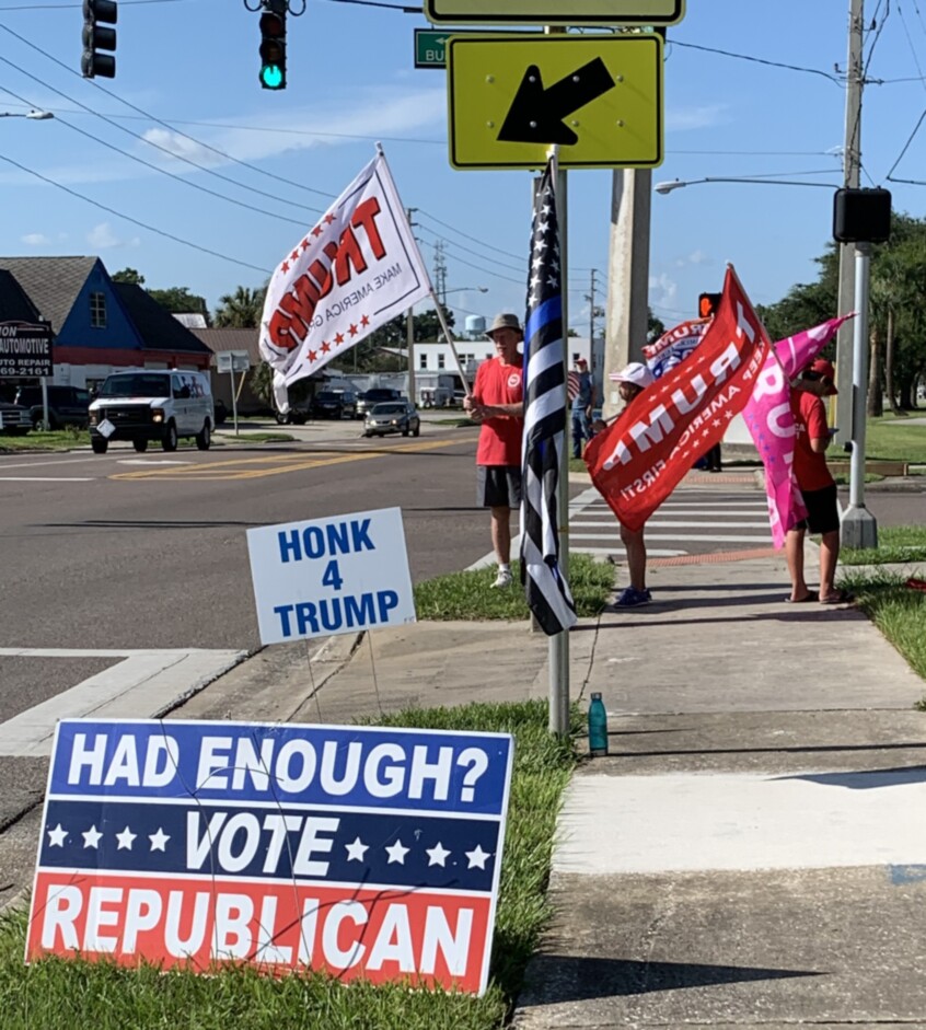 Trump flag rally at Umatilla, 07-17-2020