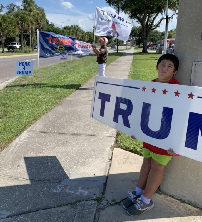 Trump flag rally at Umatilla, 07-17-2020