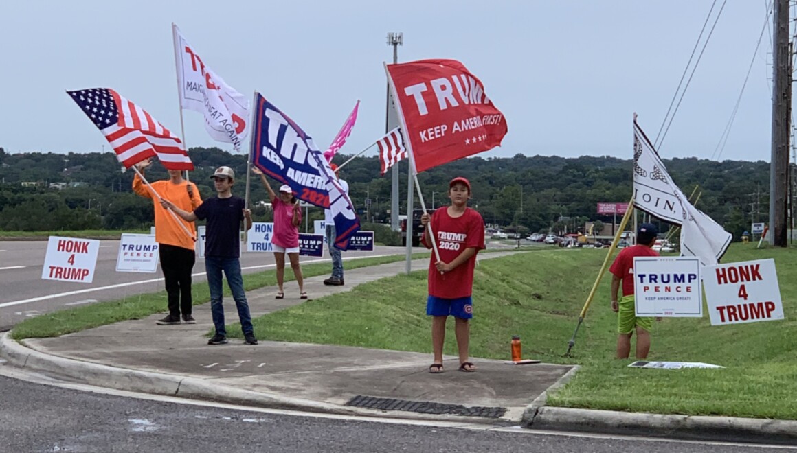 Trump flag rally at Minneola, 07-23-2020