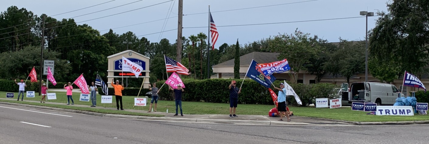 Trump flag rally at Minneola, 07-23-2020