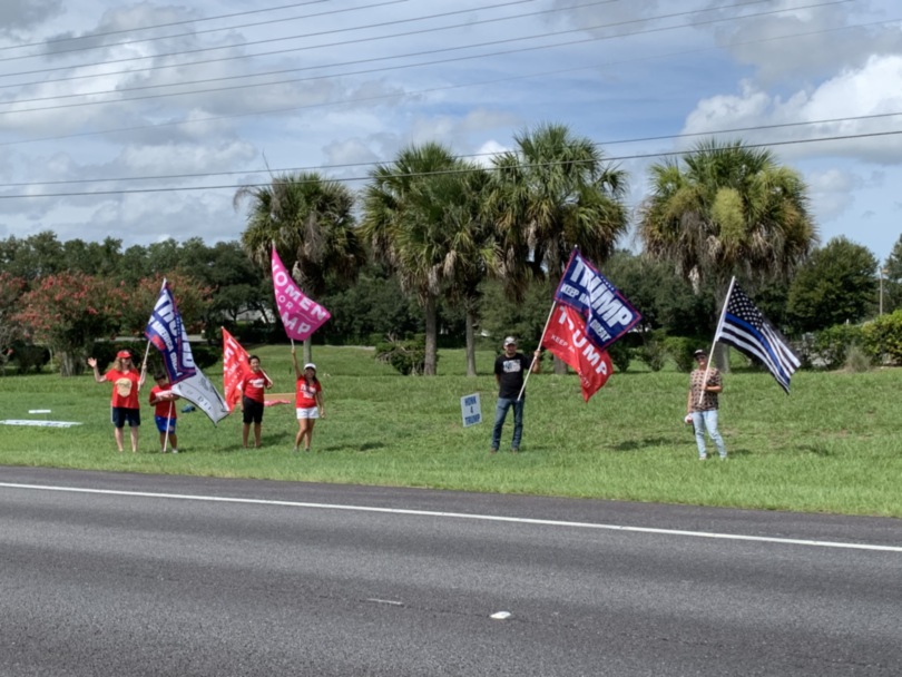 Trump flag rally at Leesburg, 07-25-2020