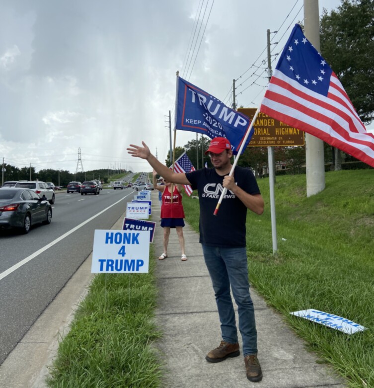 Trump flag rally at Clermont, 07-30-2020