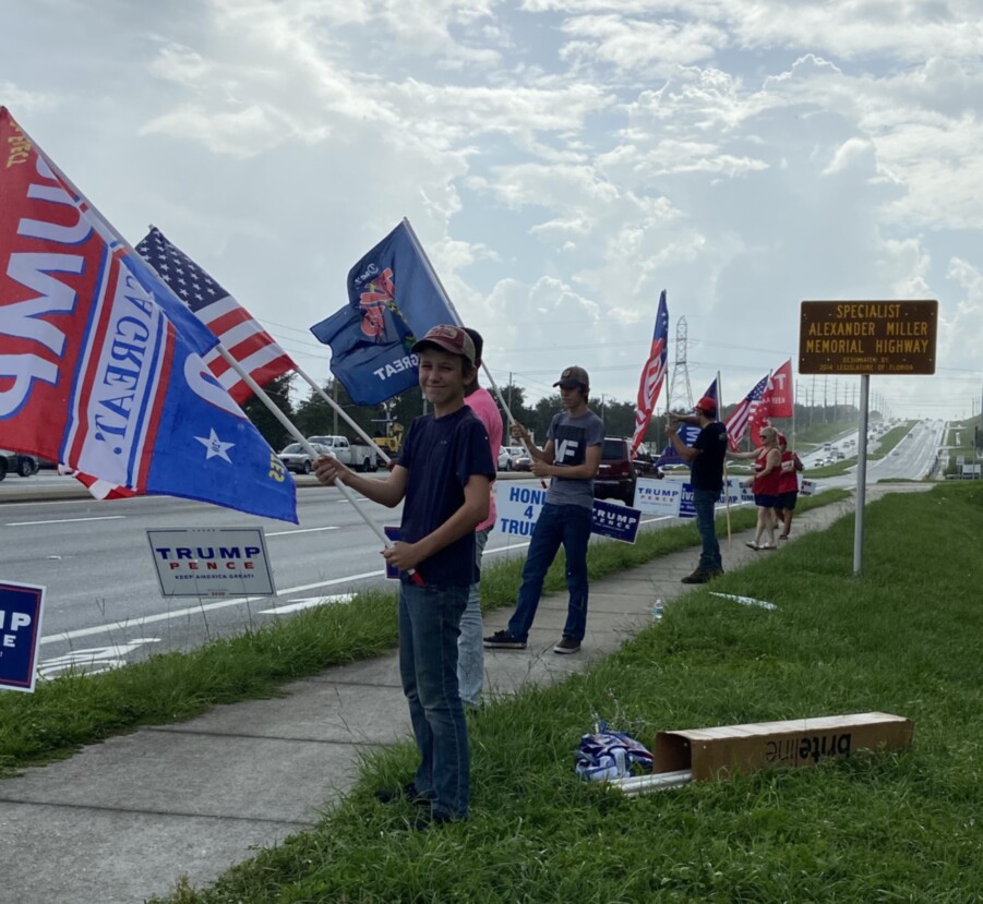 Trump flag rally at Clermont, 07-30-2020