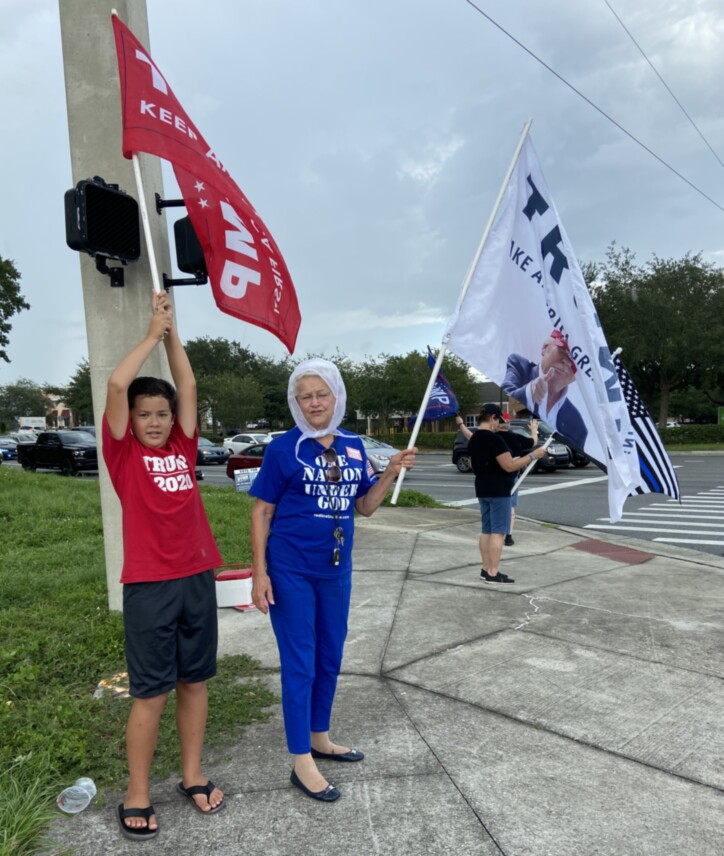 Trump flag rally at Clermont, 07-30-2020