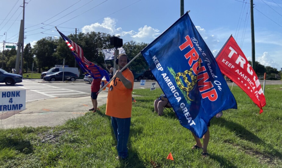 Trump flag rally at Mt Dora, 07-31-2020