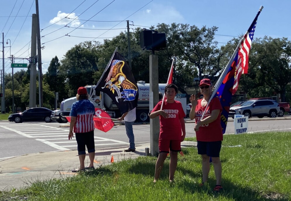 Trump flag rally at Mt Dora, 07-31-2020