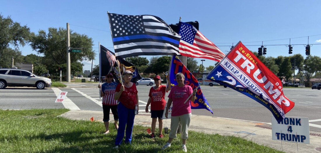 Trump flag rally at Mt Dora, 07-31-2020