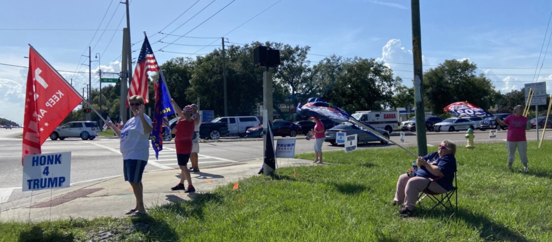 Trump flag rally at Mt Dora, 07-31-2020