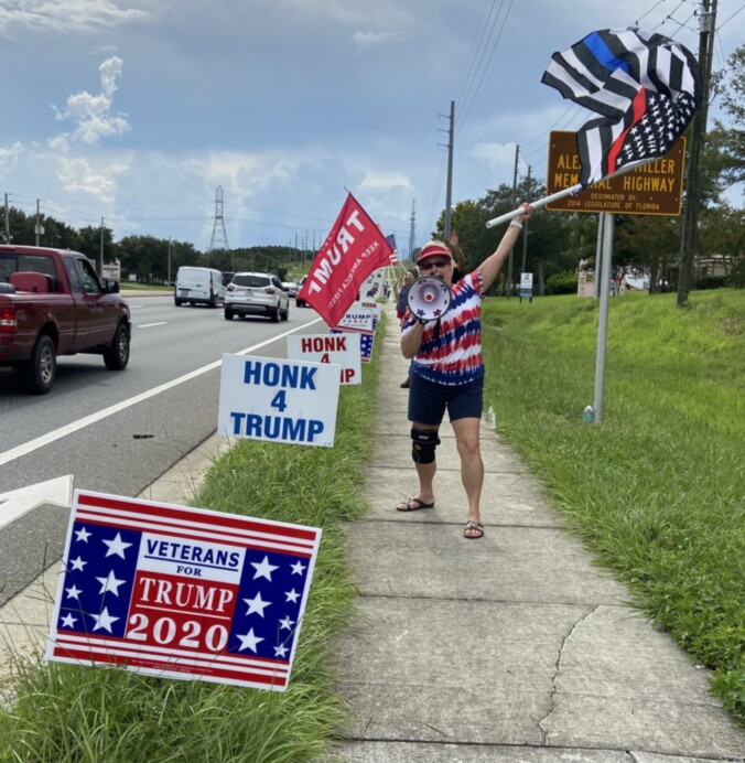 Trump flag rally at Clermont, 08-13-2020