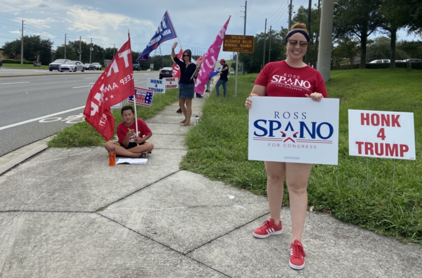 Trump flag rally at Clermont, 08-13-2020