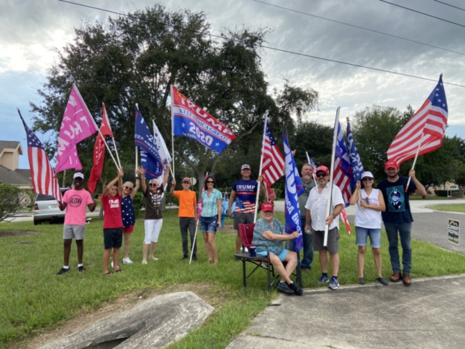 Trump flag rally at Minneola, 08-20-2020