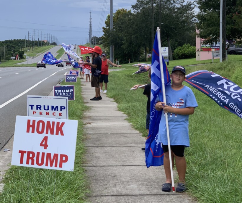 Trump flag rally at Clermont, 09-10-2020