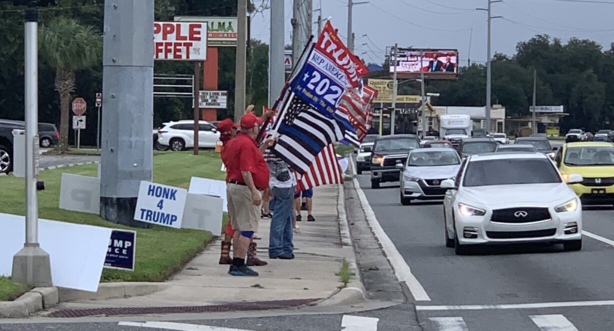 Trump flag rally at Leesburg, 09-20-2020