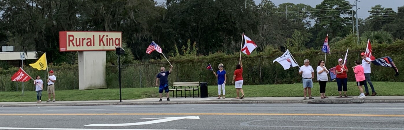 Trump flag rally at Leesburg, 09-20-2020