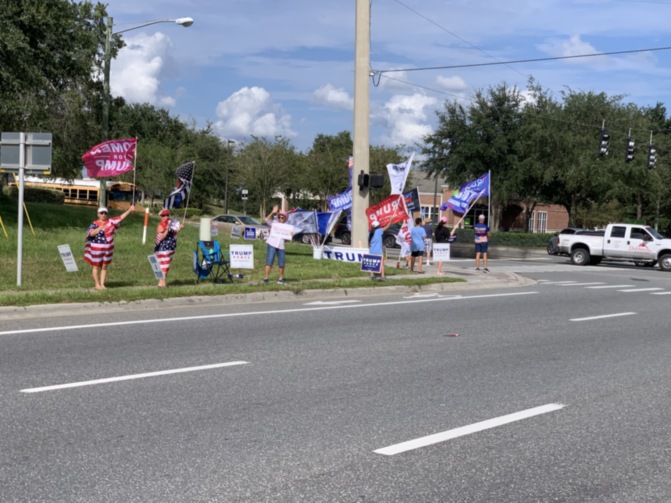 Trump flag rally at Clermont, 09-24-2020