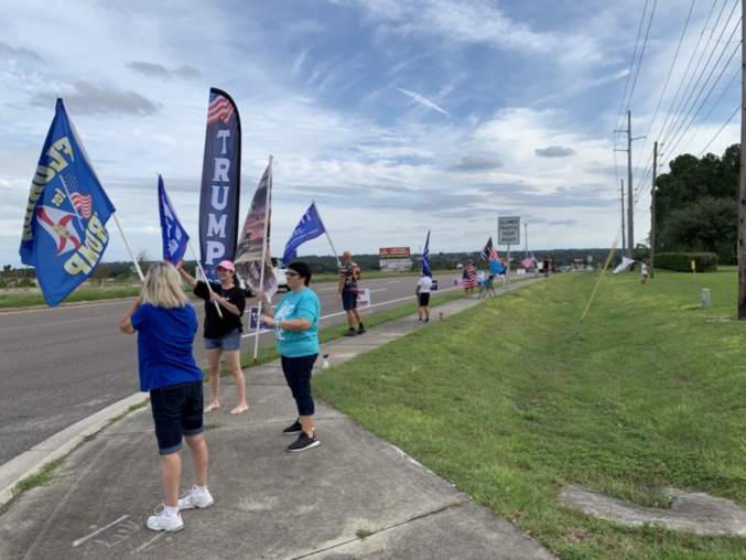 Trump flag rally at Minneola, 10-01-2020