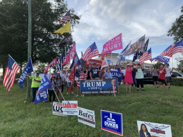 Trump flag rally at Clermont, 10-08-2020