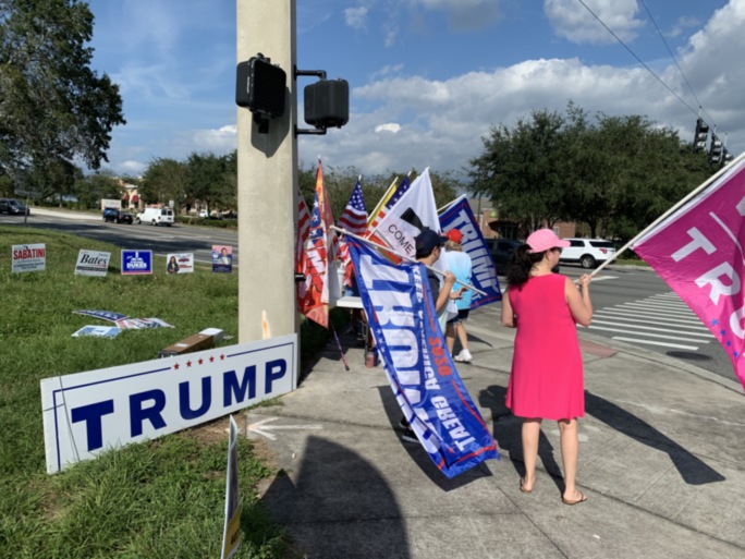 Trump flag rally at Clermont, 10-08-2020