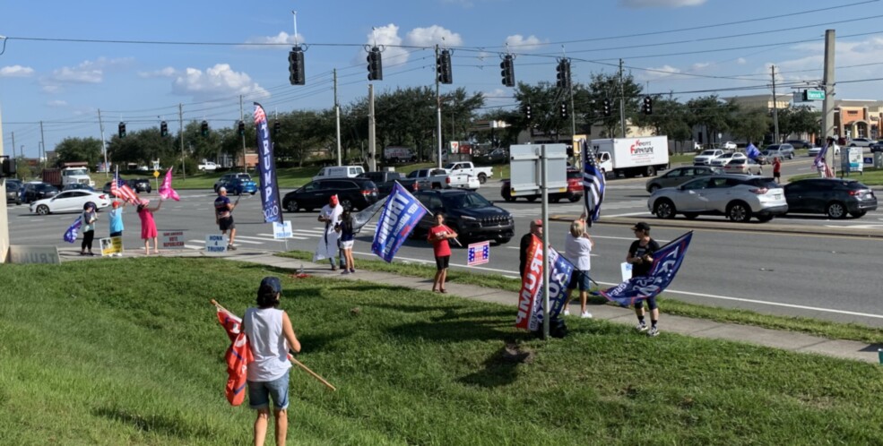 Trump flag rally at Clermont, 10-08-2020