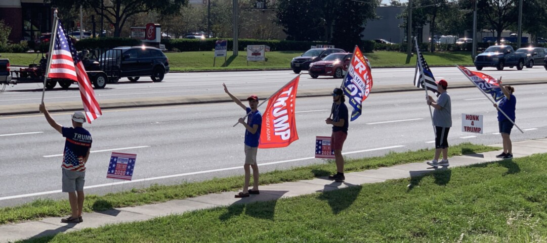 Trump flag rally at Clermont, 10-08-2020