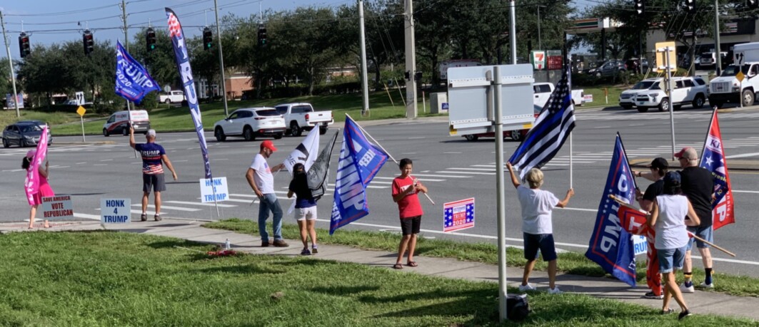 Trump flag rally at Clermont, 10-08-2020