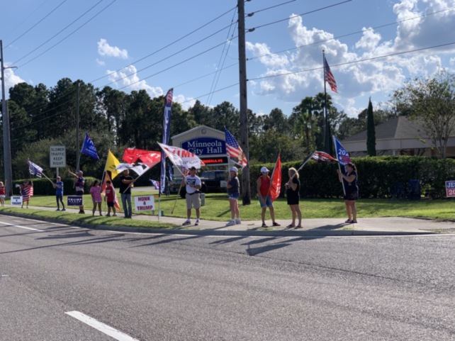 Trump flag rally at Minneola, 10-15-2020