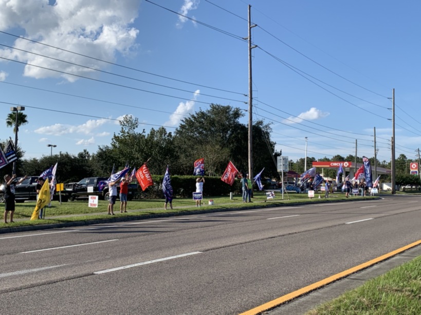 Trump flag rally at Minneola, 10-15-2020