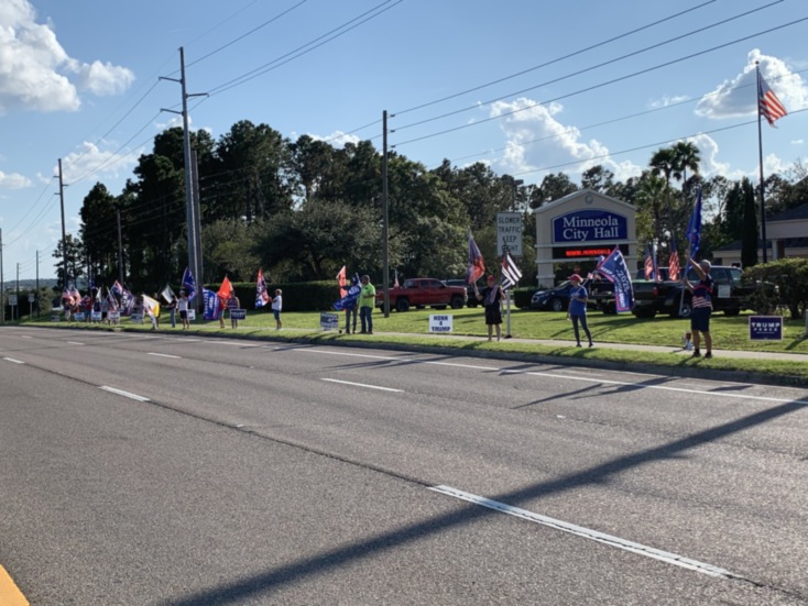 Trump flag rally at Minneola, 10-15-2020