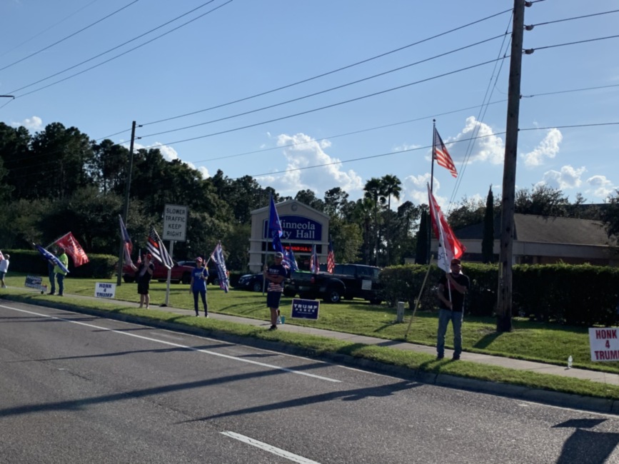 Trump flag rally at Minneola, 10-15-2020