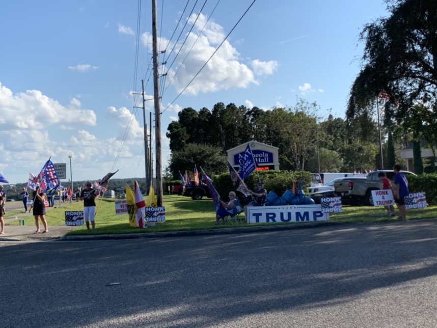 Trump flag rally at Minneola, 10-15-2020